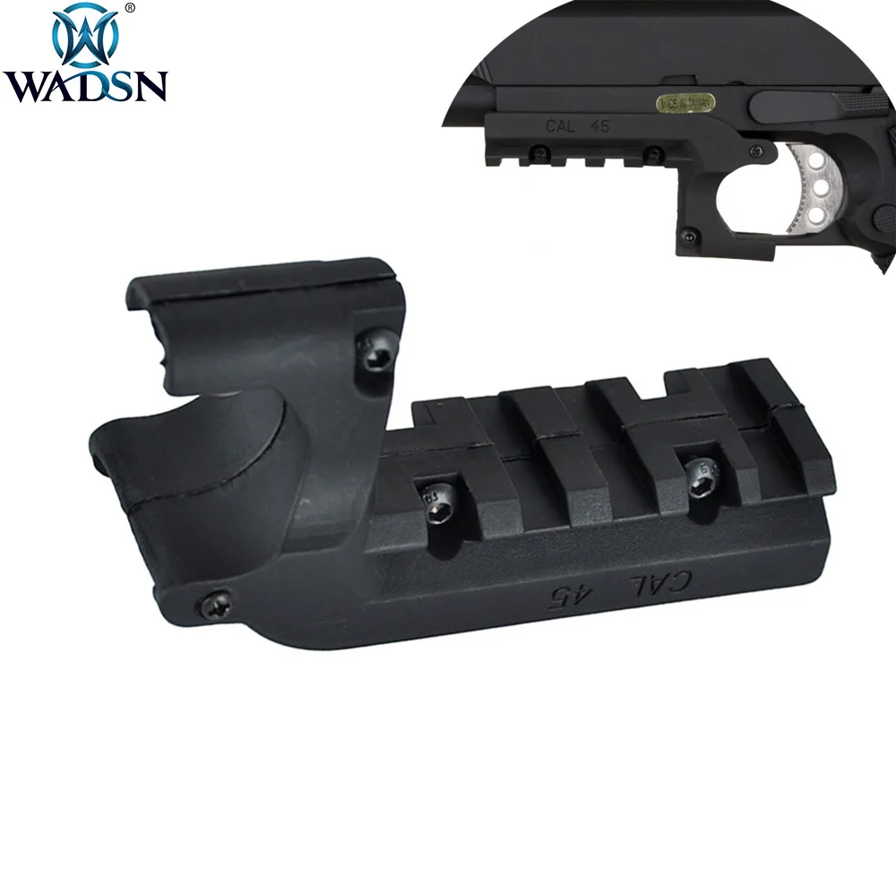 

WADSN GBB Pistol 45 Colt 1911 M1911 20mm Mount Softair Under Rail Adapter Tactical Gun Accessories