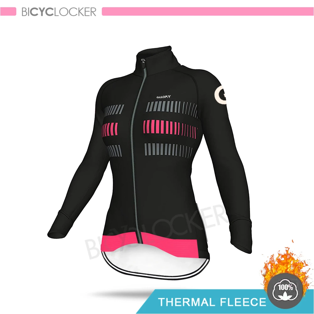 Профессиональная команда одежда для велоспорта женский длинный рукав трикотажный комплект термо флис MTB неизвестная теплая одежда женский дорожный велосипед Raiders рубашки - Цвет: Cycling Jerseys