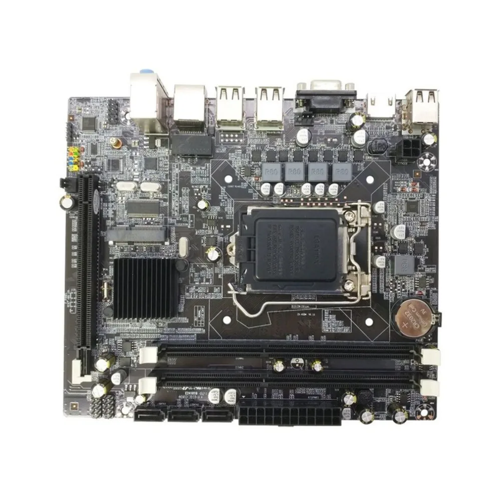 

1156 H55 LGA DDR3 RAM Motherboard 8G SATA 6 Channel Desktop Mainboard Computer Motherboard CPU FM1 VGA DVI Drop Shipping