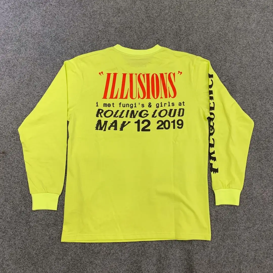 19SS CPFM XYZ Illusions рубашка варенка Длинные рукава 1: 1 верхняя версия kanye west CPFM футболки для мужчин и женщин уличная хип-хоп рубашка