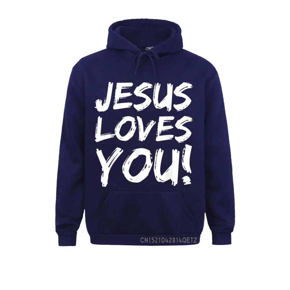 Women Long Sleeve Christian Evangelism Gift for Men Jesus Loves You T-Shirt__B9803 Sweatshirts Casual Hoodies Prevalent Sportswears Christian Evangelism Gift for Men Jesus Loves You T-Shirt__B9803navy