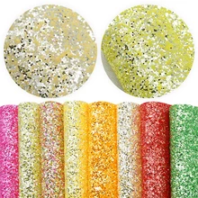 20*34 см сплошной Цвет Лоскутная блестящая синтетическая кожа для DIY ручной работы домашних мероприятий HairBow сумки, 1Yc8090