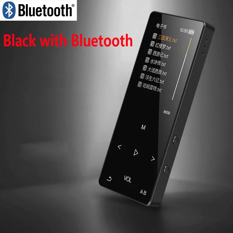 Bluetooth MP3 player metal built-in speaker 8G 16G HiFi Metal Mini Portable Walkman with E-book radio FM recording 