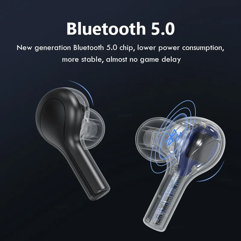 TWS Wireless Bluetooth Earphone 2200mAh Sports Waterproof Headsets Smart Touch Control Sport Headset Noise Cancel Headphone