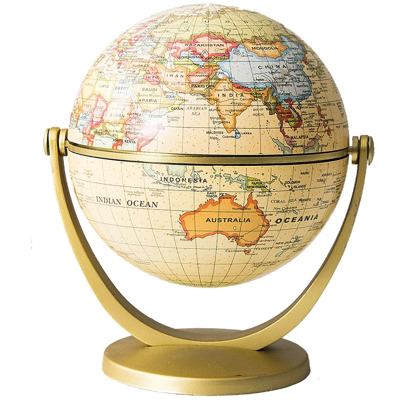 

American Retro English Version Universal Globe World Maps Creative Student Gifts Home Decor Study Desktop Decoration Accessories