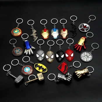 

JOYA 2019 Men Stainless Steel key chain hero Cosplay Props Car Keychain Men and women Bag Pendant Cartoon Small Gift Wholesale