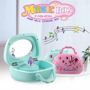 

Ballet Girls Dance Music Jewellery Gift Box for Girls Music Box No Battery Required Hot Sales