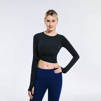 SALSPOR Long Sleeve Yoga Shirts Sport Top Fitness Yoga Top Gym Top Sports Wear for