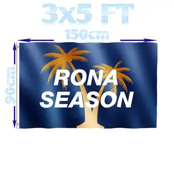 

BENFACTORY Store 3x5 ft RONA SEASON Flag Single Layer 100D Polyester with Brass Grommets