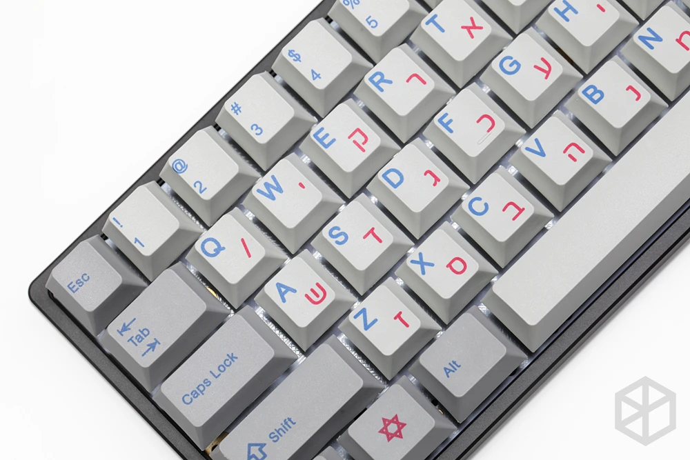 Kpreпаблик 139 иврит корень синий голубой язык Вишневый профиль краситель Sub Keycap PBT для gh60 xd60 xd84 tada68 87 104