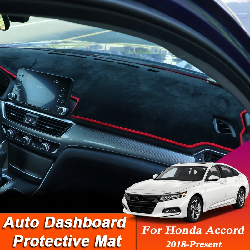 

Car Styling For Honda Accord 2018-Present LHD&RHD Dashboard Mat Protective Interior Anti-Pad Shade Cushion Auto Accessory