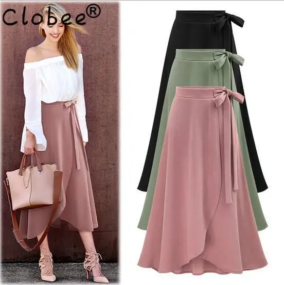 saia midi chiffon