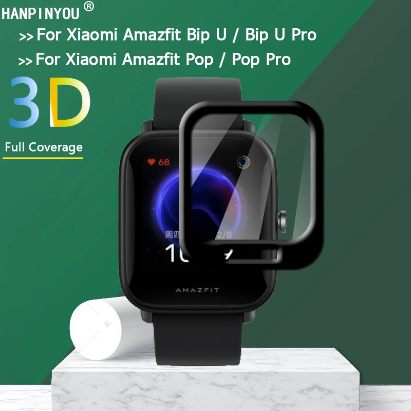 For Xiaomi Huami Amazfit Bip U / Pop / Pro Full Cover 3D Curved Plating  Soft PMMA PET Film Screen Protector Not Tempered Glass|Phone Screen  Protectors| - AliExpress