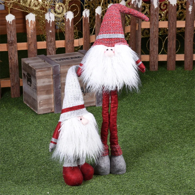 Christmas Santa Claus/Snowman Dolls Standing Navidad Figurine Christmas tree Ornaments Kids Gifts Toy