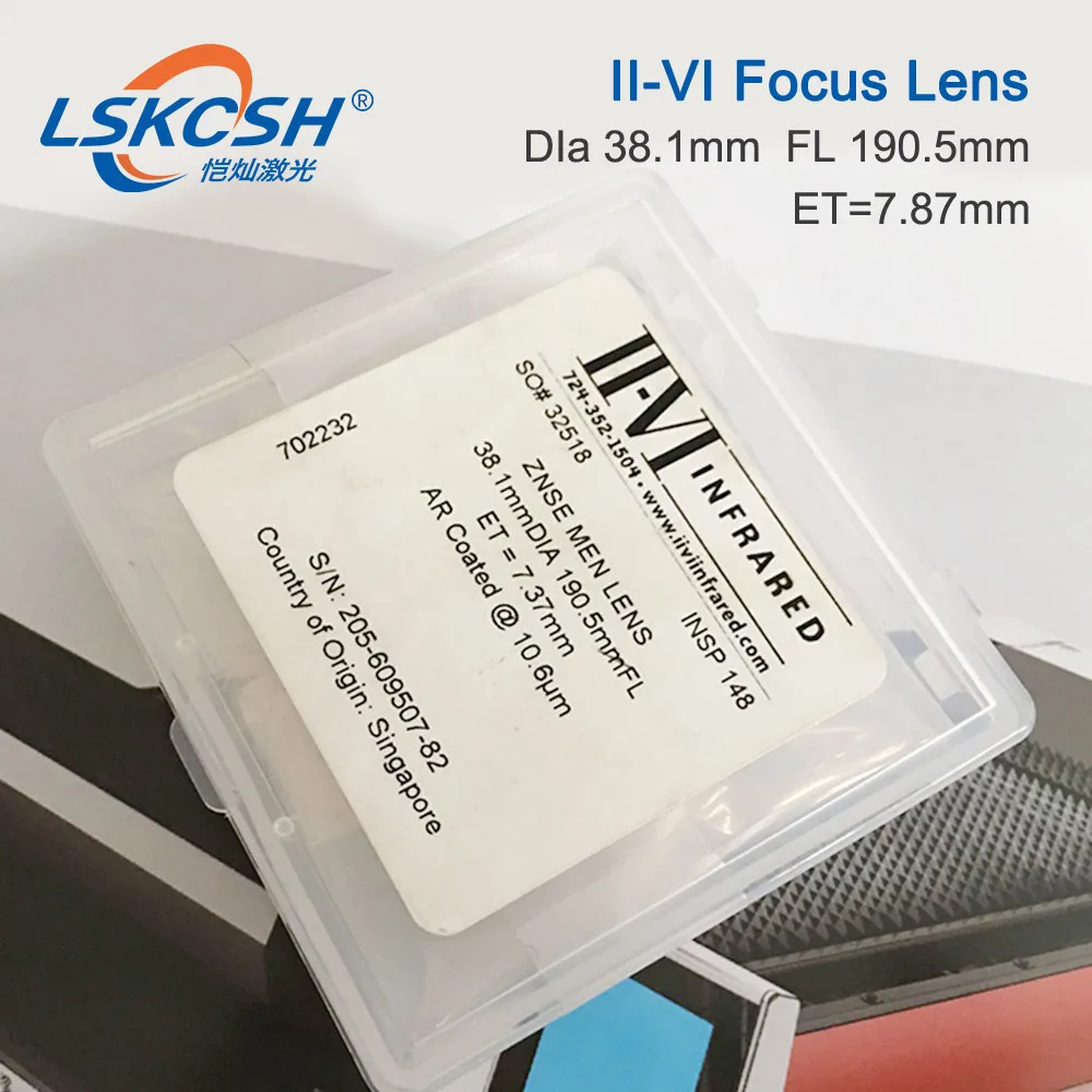II-VI CVD ZnSe Focus Lens Dia. 38,1 мм FL 127 190,5 мм " 7,5" для HAN'S Bystronics CO2 станок для лазерной резки ОЕМ поддержка