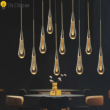 

Modern LED Chandelier Living Room Villa Clothing Indoor Lighting Decor Crystal Chandeliers Lighting Kitchen Loft Hanging Lamp