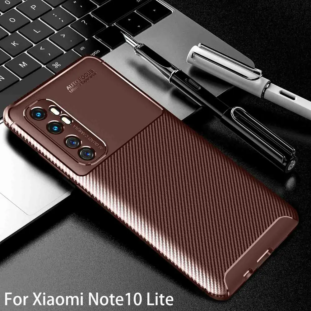 case on for xiaomi note10 lite back cover ksiomi note 10 Lite 10lite safety protective accessories soft tpu matte business coque | Мобильные