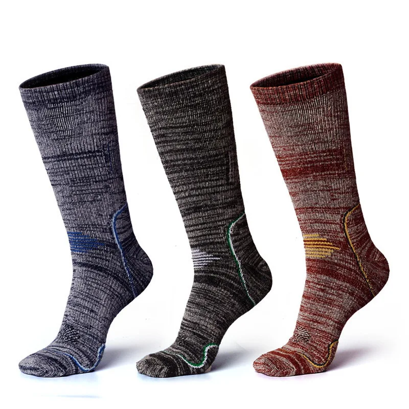 Men Women Winter Cotton Outdoor Thermal Sports Socks For Camping Hiking Ski Snowboard Skateboard Cycling Trekking Thermosocks