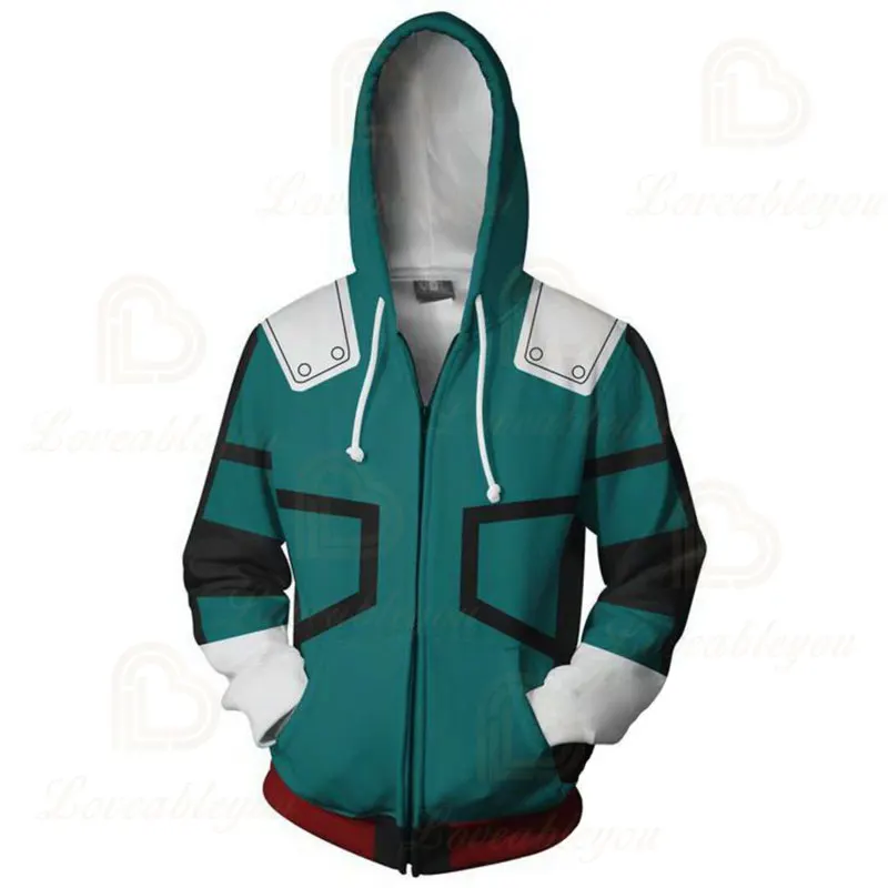 Костюм для косплея Аниме Boku No My Hero академия толстовки свитшоты Bakugou Todoroki Shoto