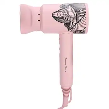 

Hair Dryer Professional Anion Hot Cold Wind Temperature Control Hair Dryer Pink CN Plug 220V
