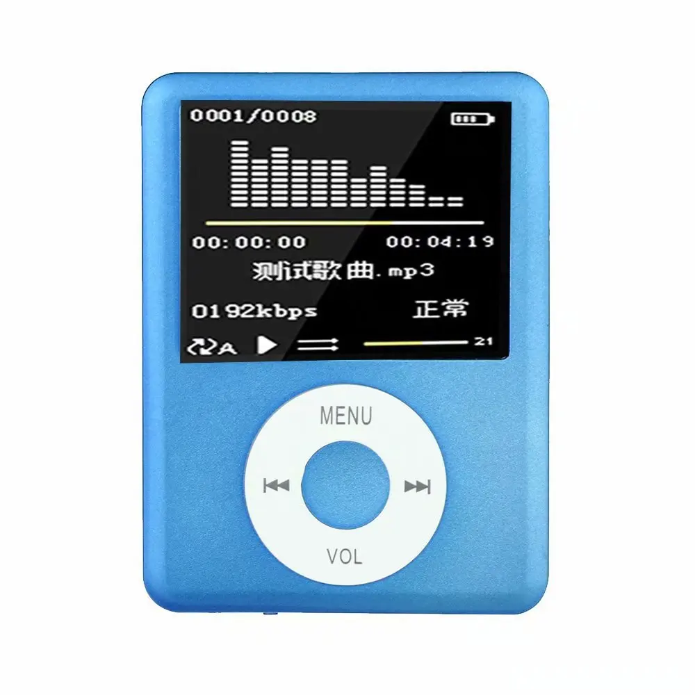 Синий Мини MP4-плеер MP3 цифровой 32 Гб Светодиодный Видео 1," lcd MP3 MP4 музыкальный видео медиаплеер музыкальный Домашний фото спортивный инструмент Горячая Распродажа - Цвет: Синий