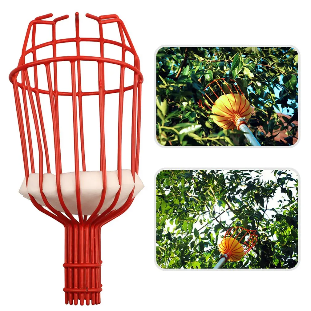 High-altitude Aluminum Deep Basket Fruit Picker Convenient Horticultural Fruit Picker Gardening Peach Picking Tools