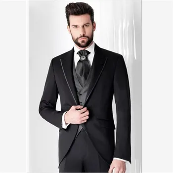

New Classic Men’s Suit Smolking Noivo Terno Slim Fit Easculino Evening Suits For Men Prom Tuxedo Groom Style Suits Custom Blazer
