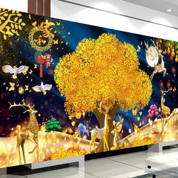 

Diamond Painting Full of Crystals 2020 New Style Prosperity Follows Family Harmony Rich Elk Money Cross Stitch China Air Drill L
