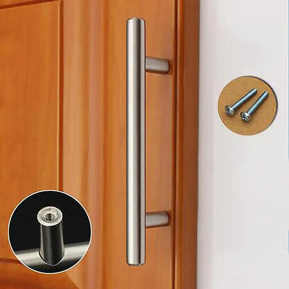 

Stainless Steel T Bar Door Handle Straight Doorknob for Kitchen Door Cabinet Drawer Pull Handle Door Accessories