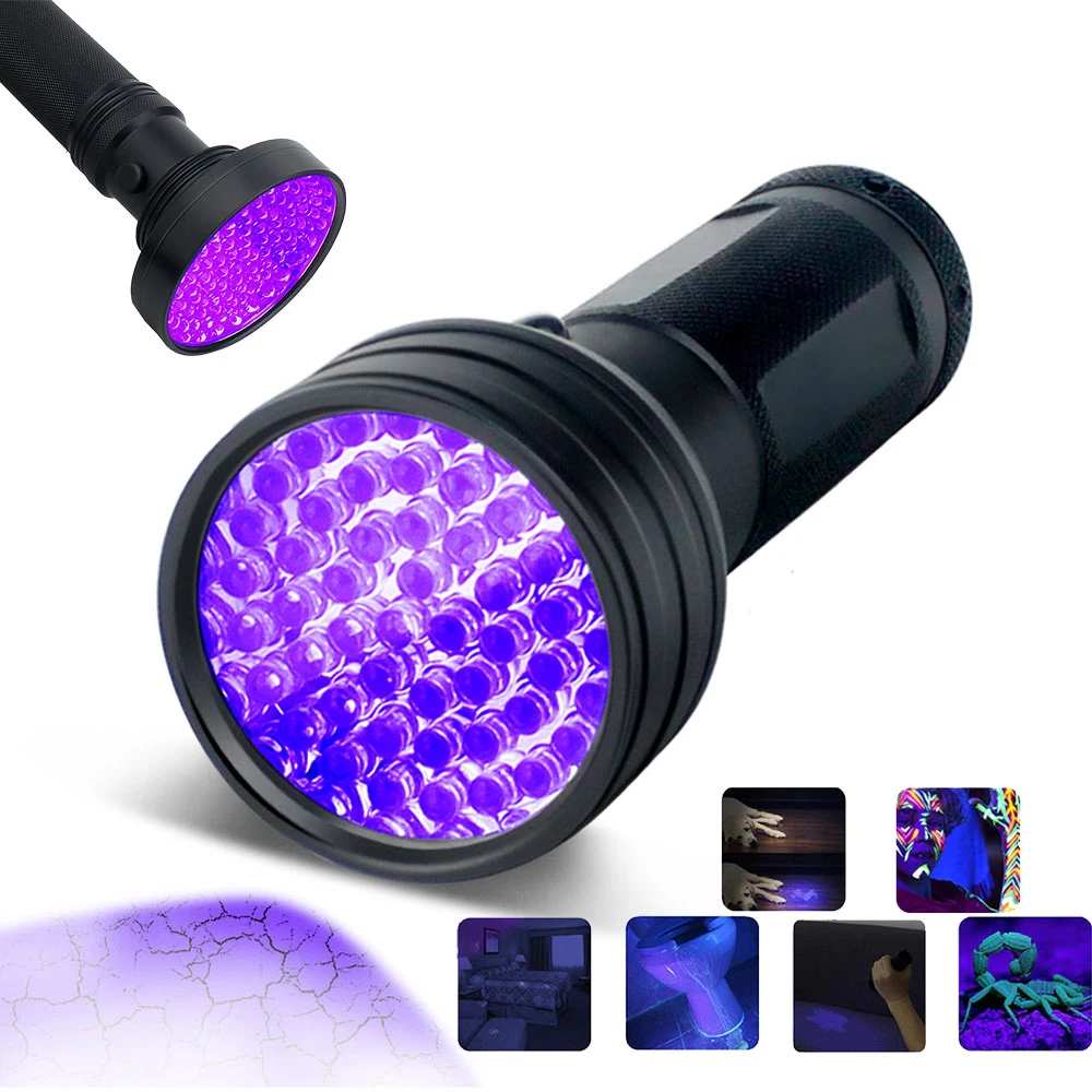 Ultraviolet 100LED 51LED 21LED 12LED 9LED UV Light 395nm LED UV Waterproof Flashlight Torches