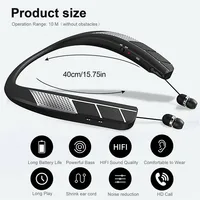 Bluetooth LZ-6 LZ-5 5.0 Neckband Headset Wireless Earphone Speaker Headphone Waterproof Sport Headset With Mic NoiseCancelling