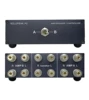 Premium 2-way stereo audio amp amplifier / speaker selector switch splitter box, 2 IN 1 OUT switcher compare 2 amps or speakers 1