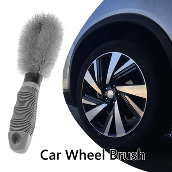 

Car Wheel Brush Non Slip Handle Tire Rim Cleaning Scrub Brush Auto Washing Tool Outdoor Anti-resistance Repairing Parts