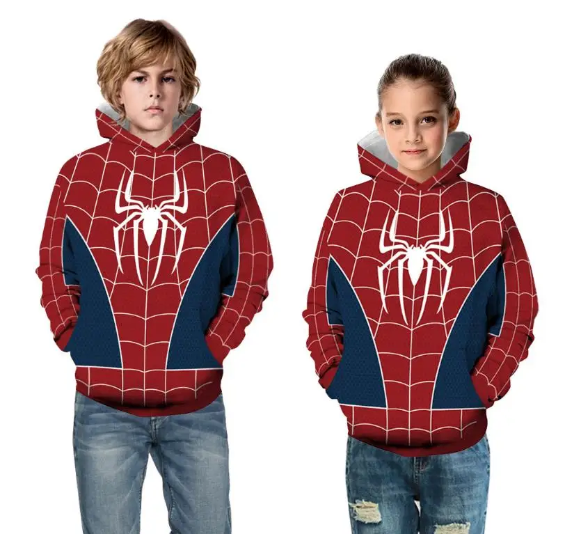 Promotion Jacket The Avengers Spiderman Captain America Iron Man Sweatshirt Autumn Quantum Warfare Hoodies Coats For 4-13y