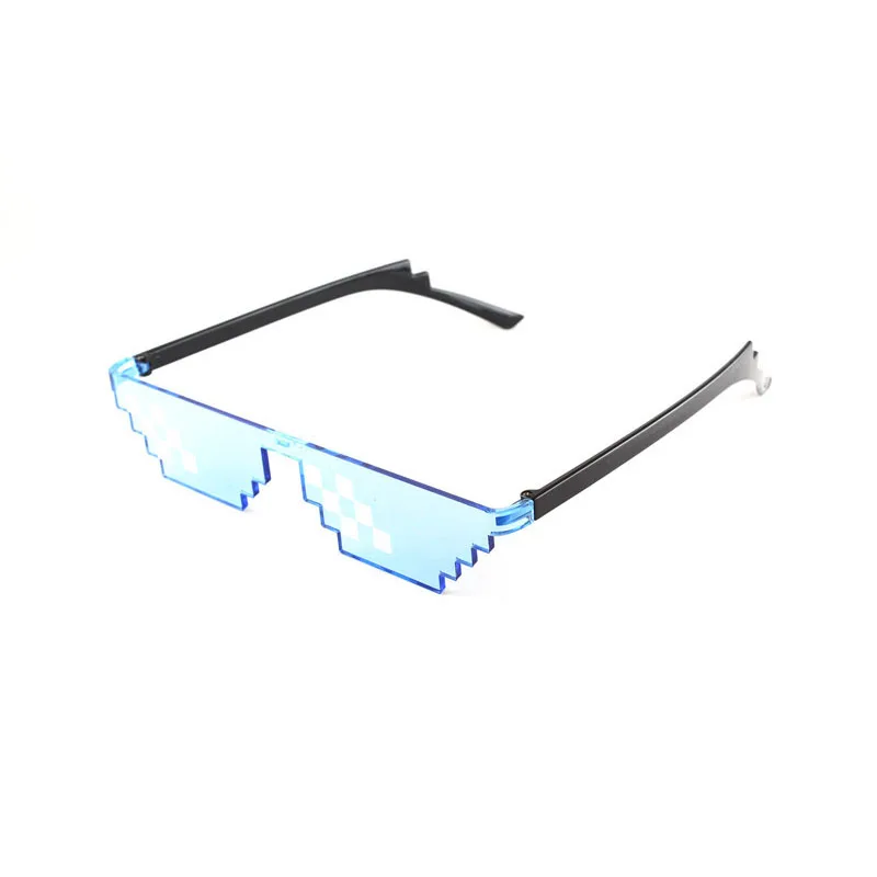 MuseLife очки 8 бит пиксельные Солнцезащитные очки Мужские Женские брендовые Thug Life очки для вечеринки мозаичные винтажные очки UV400 - Цвет линз: 8