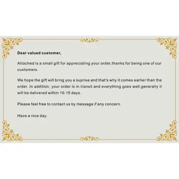 

2pc Card Folding Message Card with Business Greeting Word Amazon Card