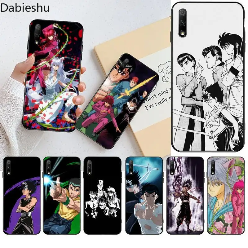 Yu Yuyu Hakusho аниме мягкий черный чехол для телефона Huawei Honor 30 20 10 9 8 8x 8c v30 Lite view