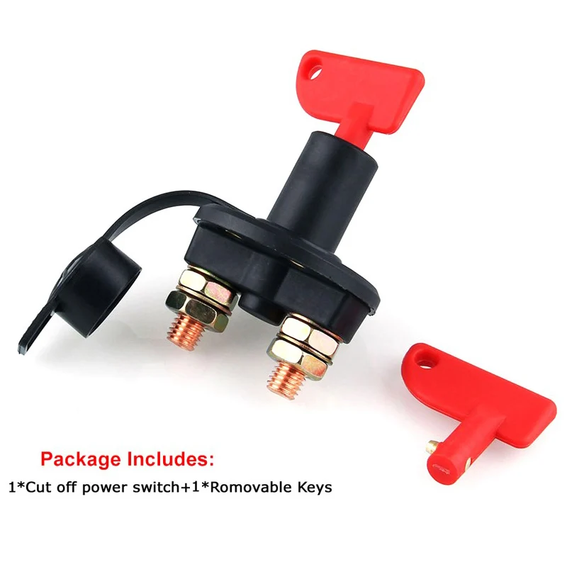 UTSAUTO Battery Switch Car Van Truck Boat Battery Power Disconnect Rotary Isolator Kill ON OFF Switch 300A 