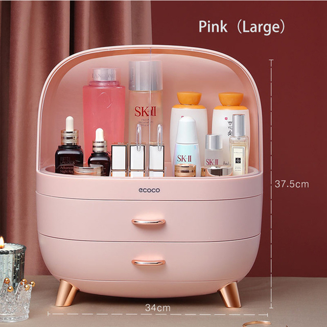 New Acrylic Transparent Cosmetic Storage Box Bathroom Makeup Storage jewelry organizer for cosmetics Box