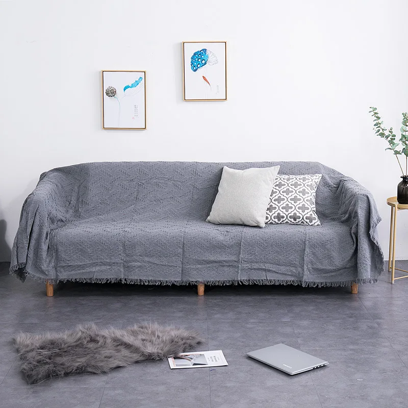 Plaid Knitted Chair Sofa Cover Towel Soft Throw Blanket Lace Slipcover Luxury Decor For Bed Bedspread Outdoor Beach Sandy Carpet | Дом и сад