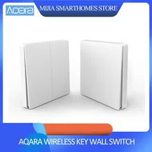 Умный переключатель Xiao mi Aqara, светильник с дистанционным управлением, ZiGBee, wifi, беспроводной ключ, настенный выключатель, работает с приложением mi jia mi Home