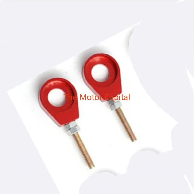 110cc 125cc 140cc Aluminum Chain Tensioner Adjuster Dirt Bike Pit ATV Motorcycle Scooter 12mm or 15mm Rear Wheel axle hole