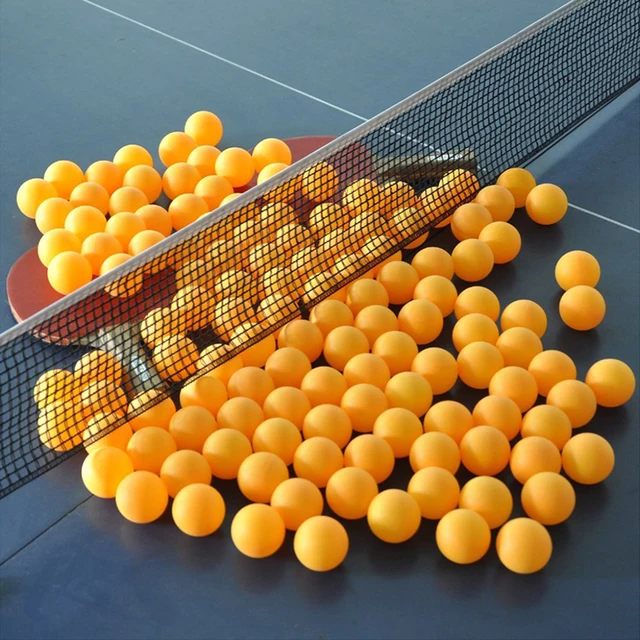 40mm/1.6inch Pack of 150Pcs White Yellow Balls Practice Ping Pong Balls Table Tennis Training Ball Set Lottery Game Advertisemen 3