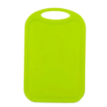

Plastic Chopping Block Meat Vegetable Cutting Board Non-Slip Anti Overflow With Hang Hole Chopping Board Green