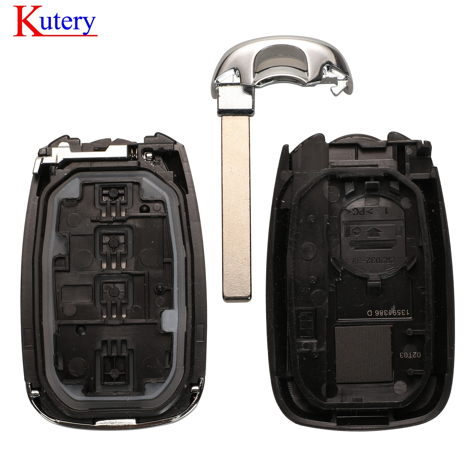 KUTERY SMART REMOTE CAR SHELL CASE  FOR CHEVROLET CAMARO CRUZE MALIBU SPARK BOLT EQUINOX SONIC TRAX VOLT