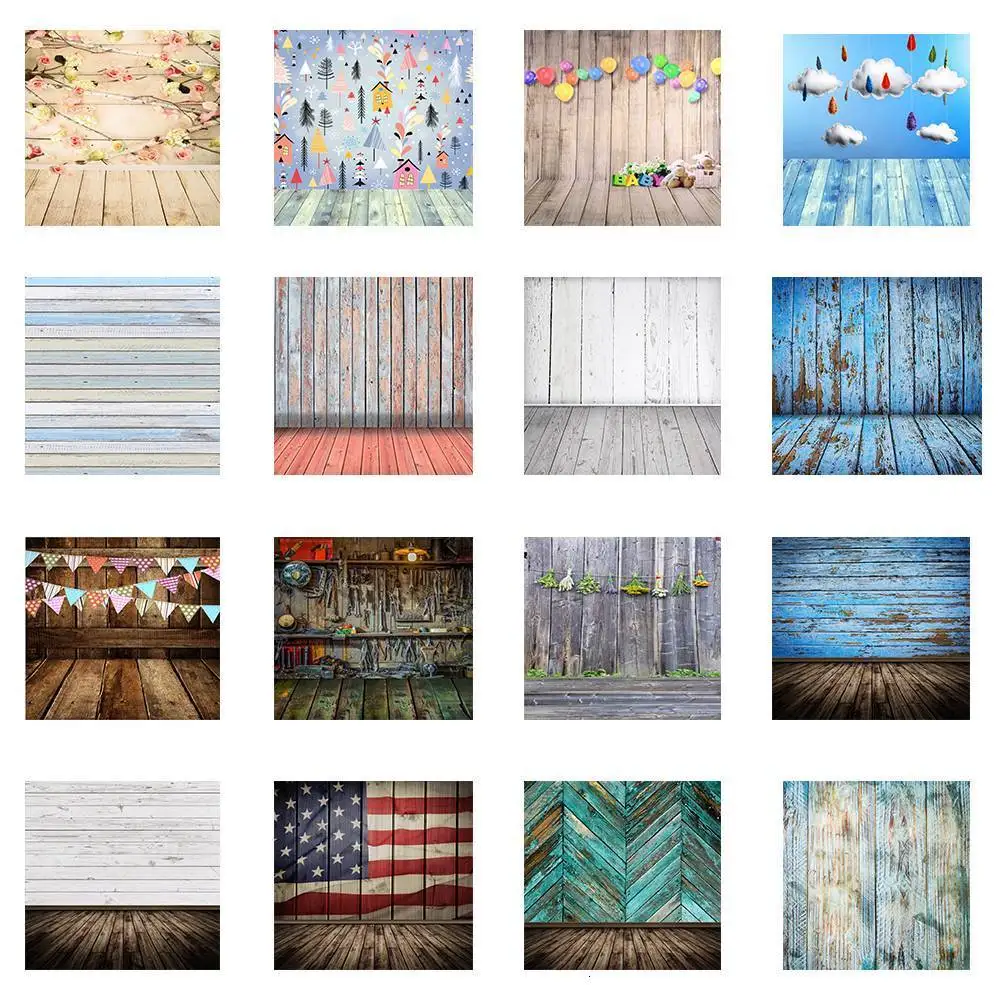 

WHISM Stereoscopic Wood Board Theme Photography Background Cloth Photo Cloth 3*5 Feet Home Decoration Canvas