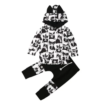 

Baby Girls Clothes 2pcs Kids Toddler Clothes Girls Hoodie Tops+Pants Tracksuit Outfits Set Lovely