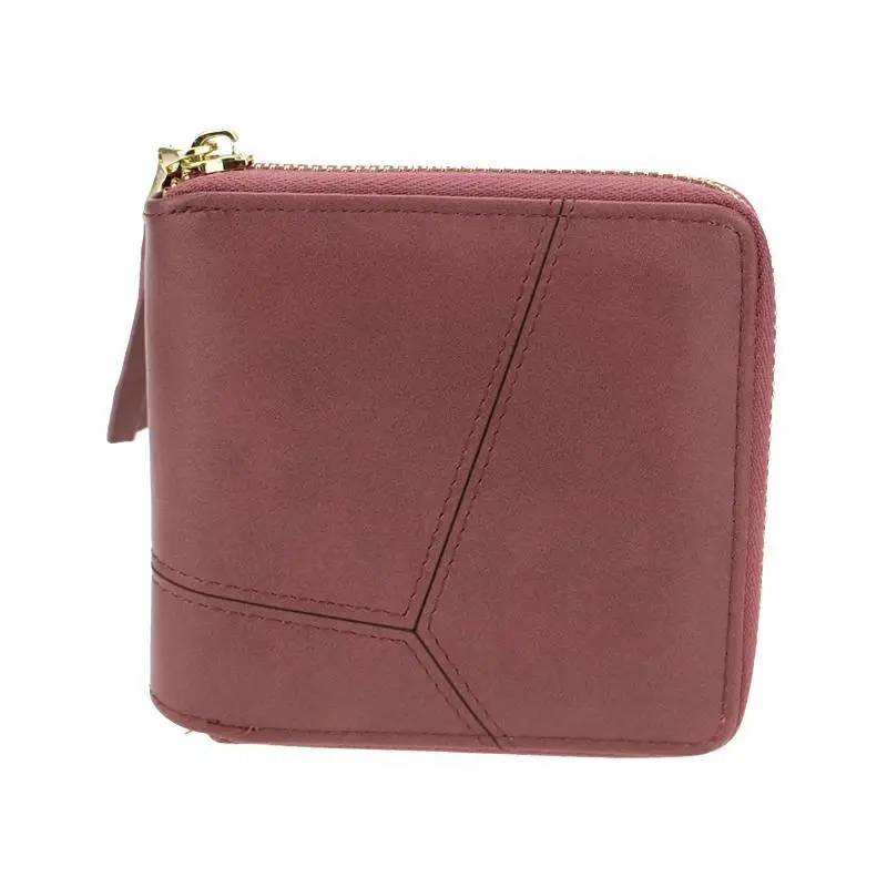 Square Small Women Wallet Pu Leather Female Purse 2024 Brand Designer Lady Wallet Short Girl Purse Zipper Card Holders 3
