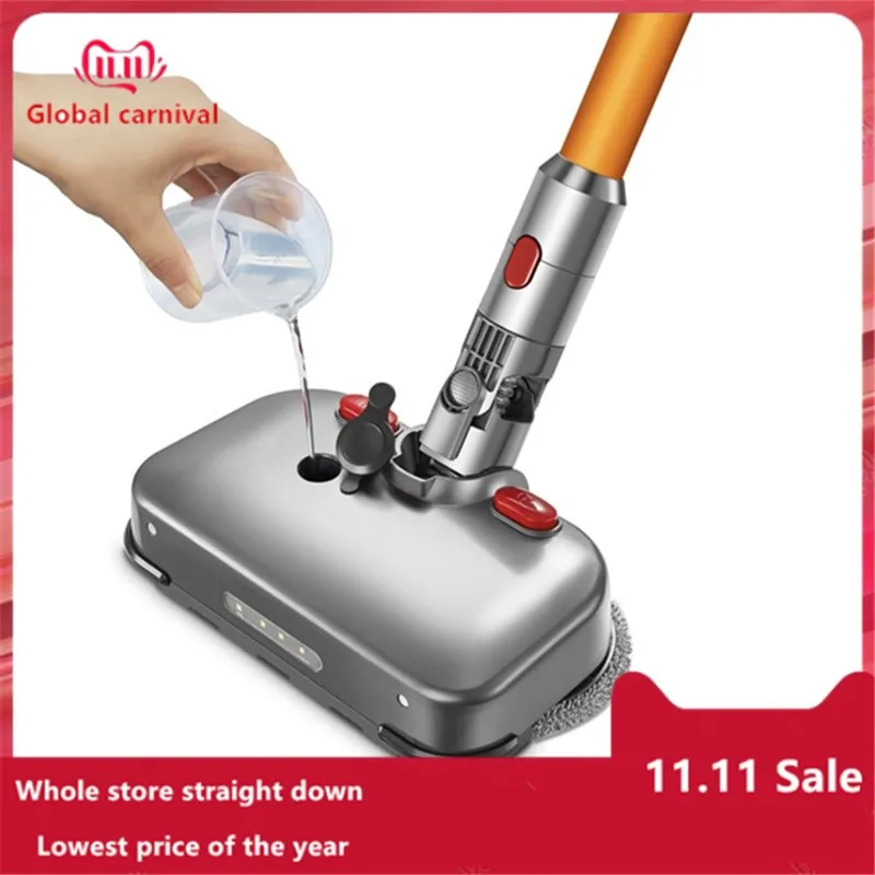 

Electric Wet Dry Mopping Head with LED Light for Dyson V7 V8 V10 V11 Replaceable Parts with Mop Head Mop Pads Water Cup