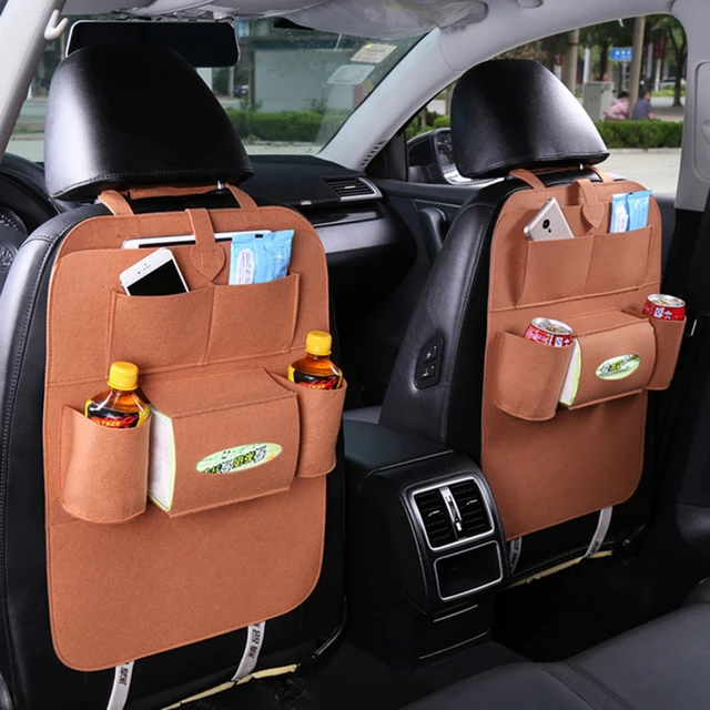 Sac de rangement multi-poches pour siège arrière de voiture, sac de  rangement pour siège arrière